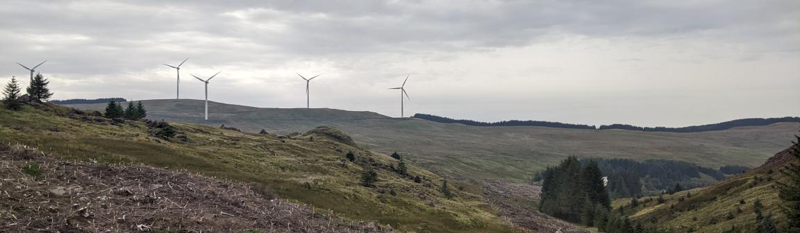 Windmills near Afton Reservoir, East Ayrshire