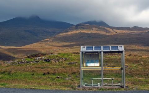 Bus stop, Mull, Scotland, Sept. 2010 by Phillip Capper / CC-BY-2.0